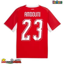 Camisa de Futebol Suíça Zeki Amdouni #23 Equipamento Principal Mundo 2026 Manga Curta